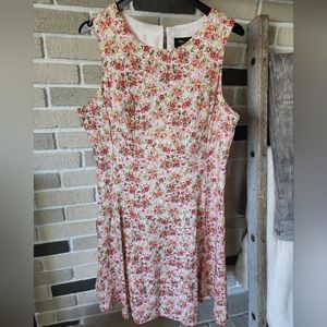 Floral Sleeveless Fit and Flare Cottagecore Dress